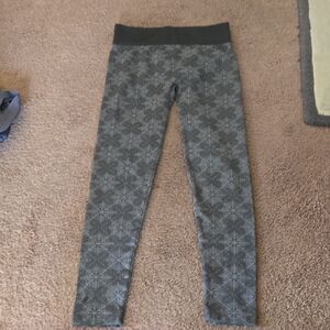 Terramar Gray Patterned SMALL Womans Leggings